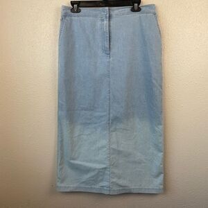 Christopher & Banks Denim Skirt Size 10 EUC